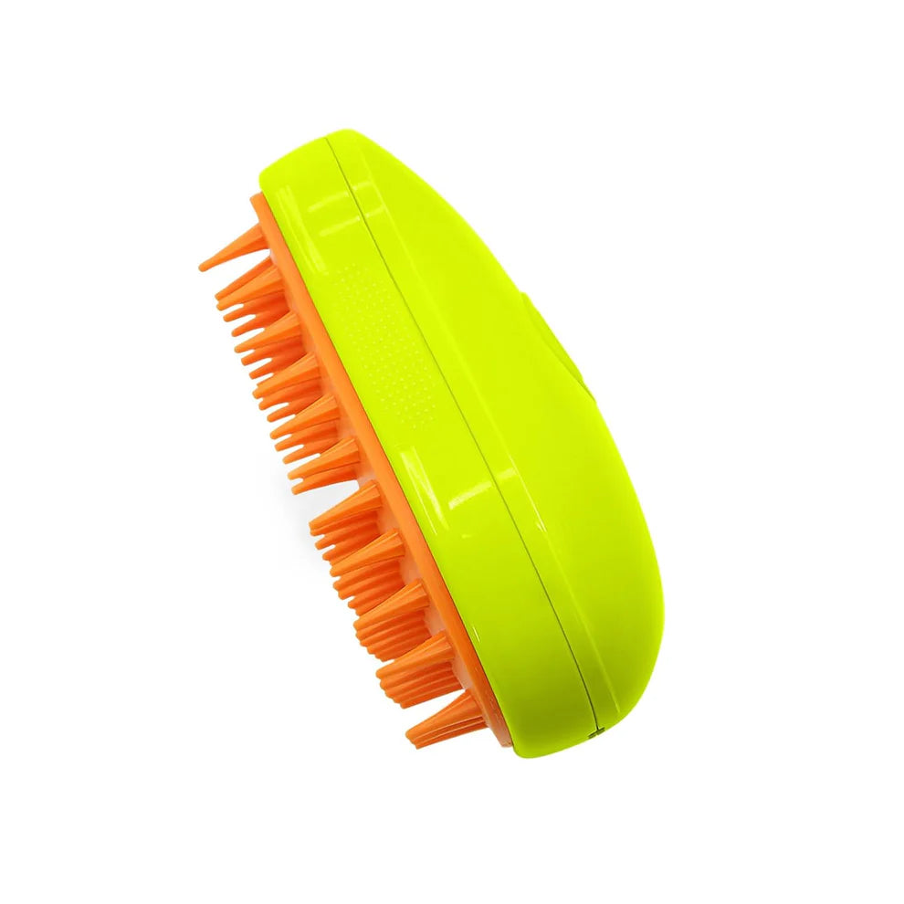 3-in-1 Cat Steamy Brush – Self-Cleaning Pet Grooming & Hair Removal Combo