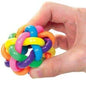 Rubber Multi Colour Wire Knot Ball with Bell for Puppy & Kitten